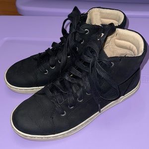 UGG Women’s Black Leather Gradie Trainer Sneakers